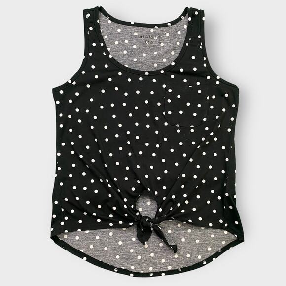 Rebellious One Junior’s Polka Dot Tank Top Black Small - Picture 2 of 7